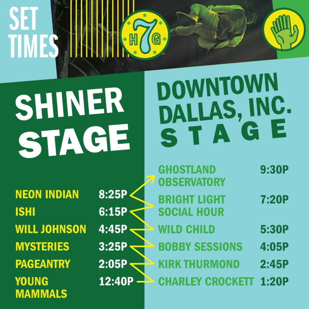 homegrown fest dallas stage schedule ghostland observatory